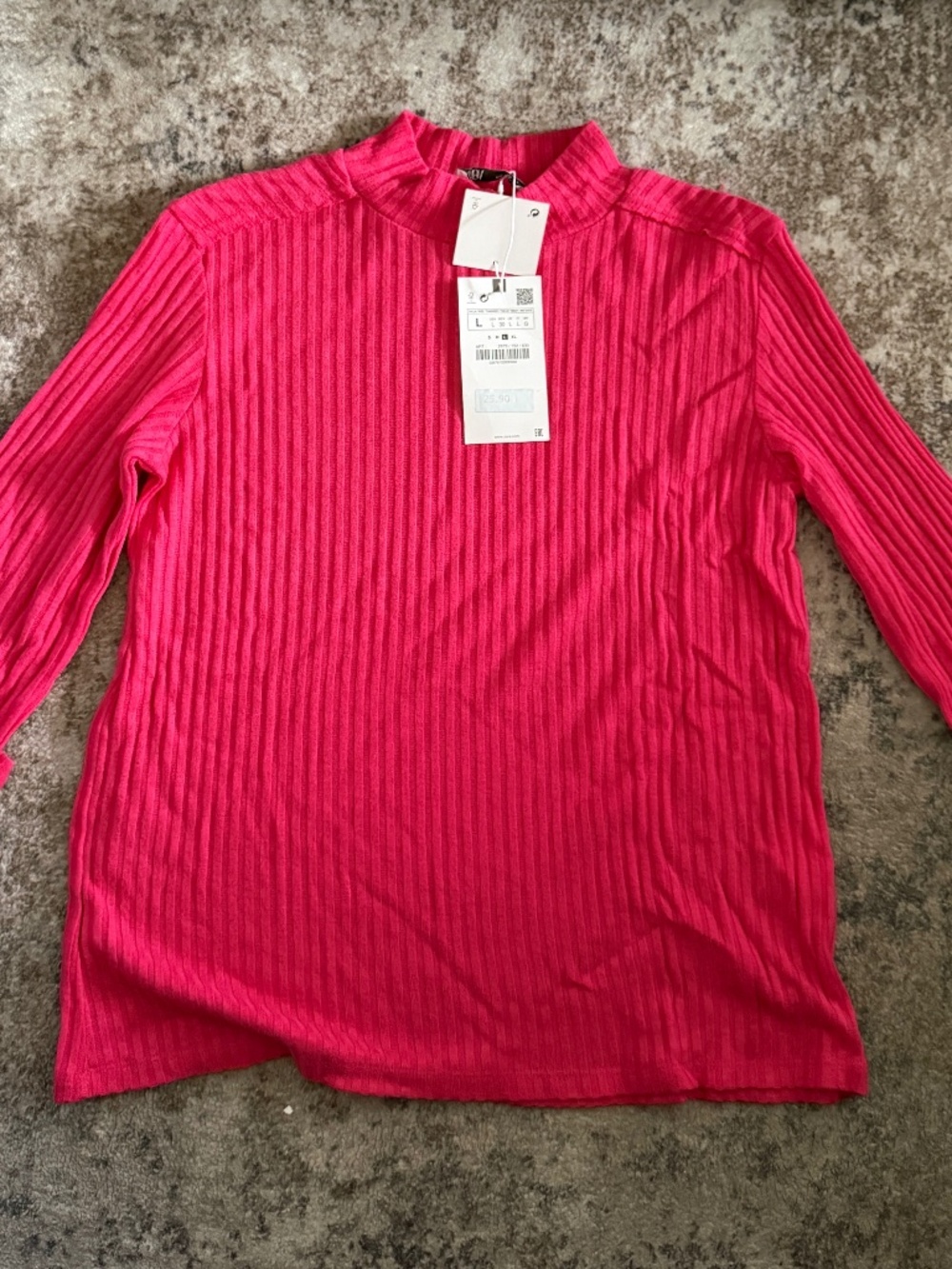 Zara mock neck lightweight sweater